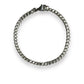 3.5mm curb chain silver bracelet