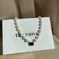 Yaeko ruby pearl necklace