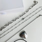 2.5mm satellite chain silver necklace