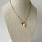 Clara Pearl and Heart Pendant Necklace