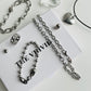 6mm diamond cut cable chain in silver