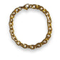 6mm cable chain gold bracelet