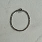 3mm figaro chain silver bracelet