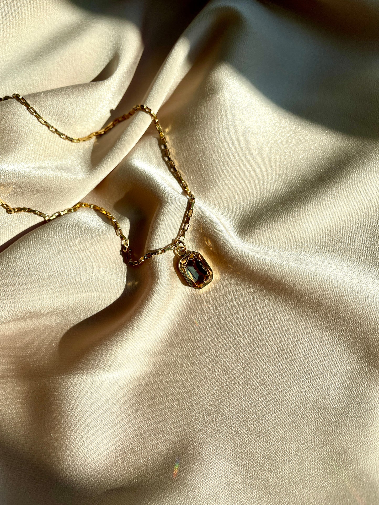 Topaz Gold Necklace