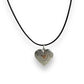 Silver heart locket necklace