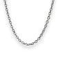 6mm cable linked chain silver necklace