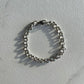 6mm rolo belcher chain silver bracelet