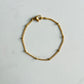 3.1mm satellite chain gold bracelet