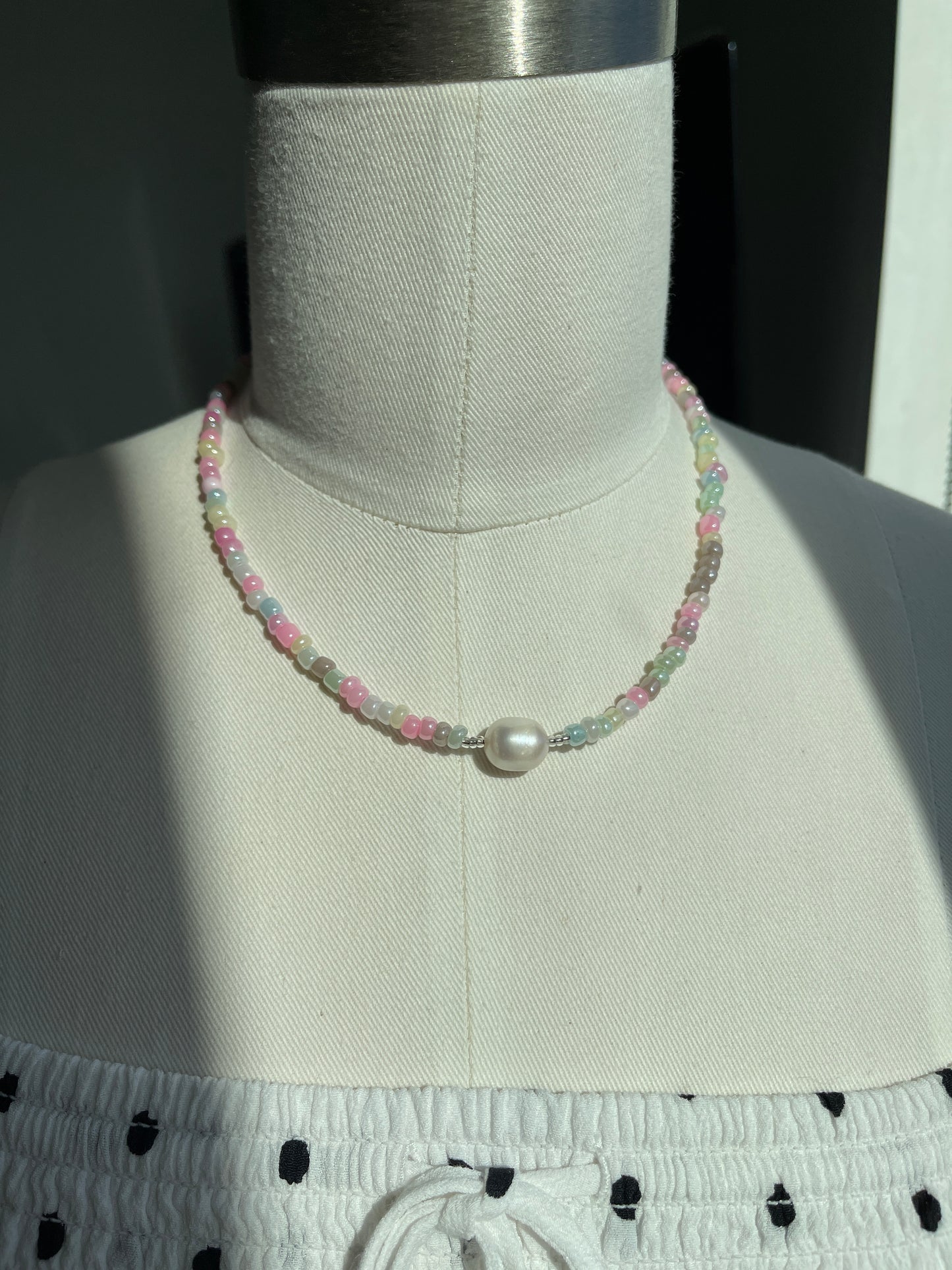 Haisley Pearl Beaded Necklace