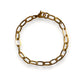 5mm paperclip chain gold bracelet