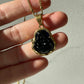 Black Buddha Pendant Necklace