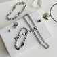 6mm cable linked chain silver necklace