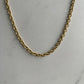 5mm cable chain gold necklace