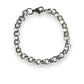 6mm rolo belcher chain silver bracelet