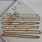 3mm figaro chain gold necklace