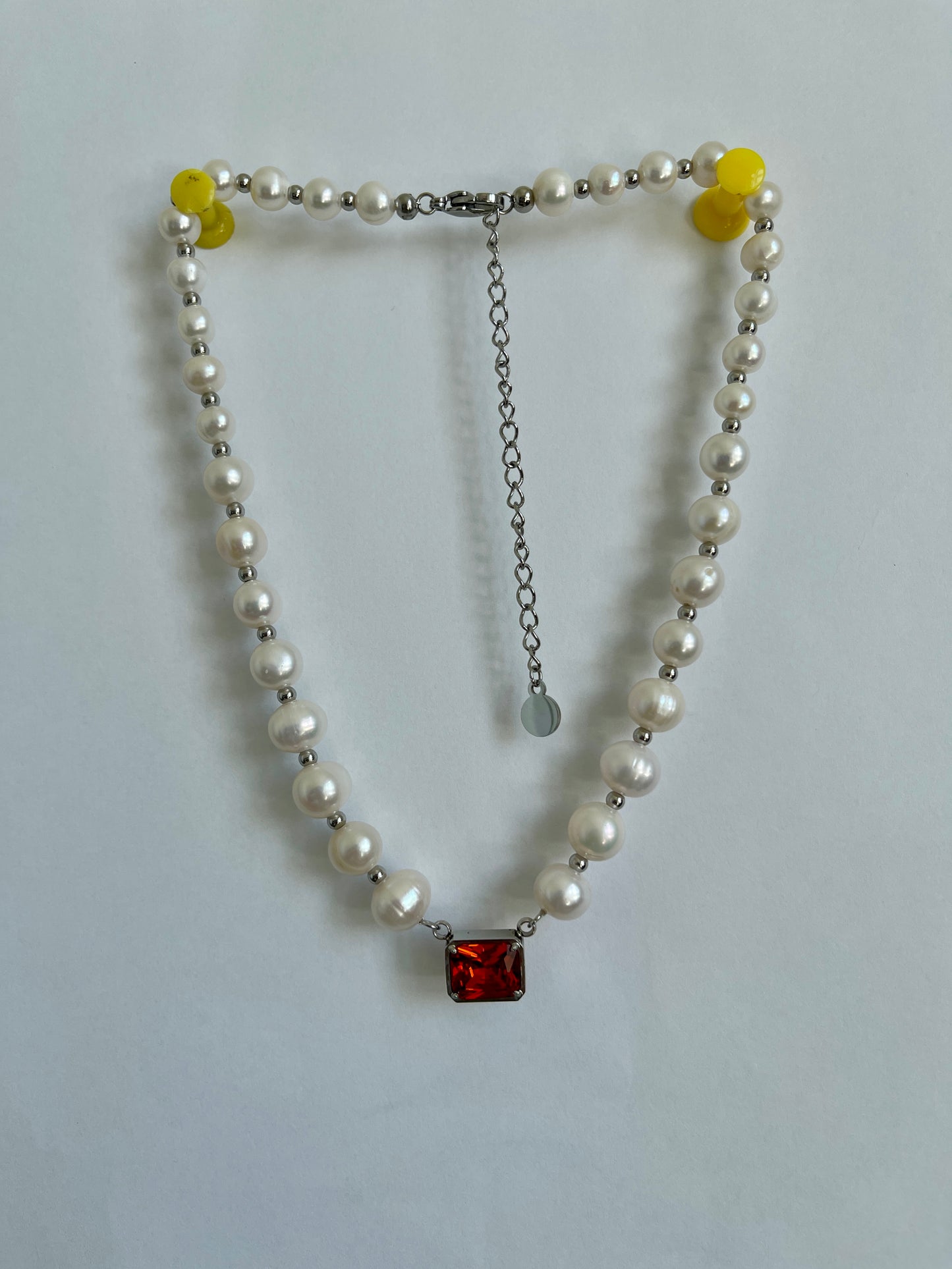 Yaeko ruby pearl necklace