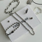 5mm cable chain silver necklace