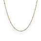 Colourful enamel chain gold 
necklace