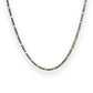 3mm figaro chain silver necklace