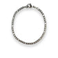 3mm figaro chain silver bracelet