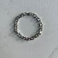 6mm diamond cut cable chain silver bracelet