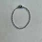 2mm venetian chain silver bracelet