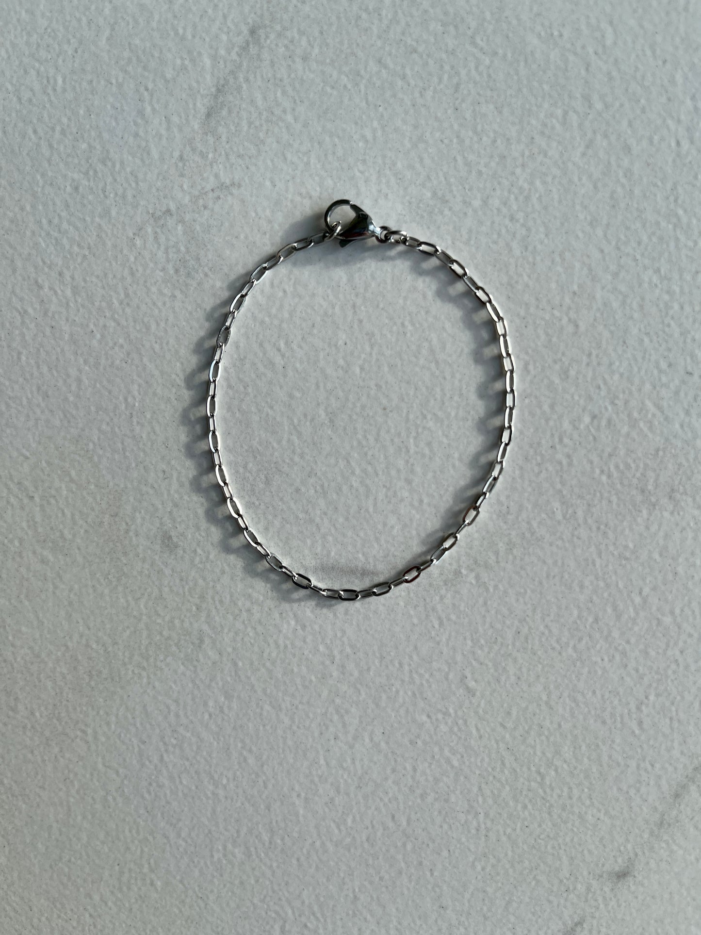 2mm venetian chain silver bracelet