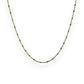 Green enamel chain gold 
necklace