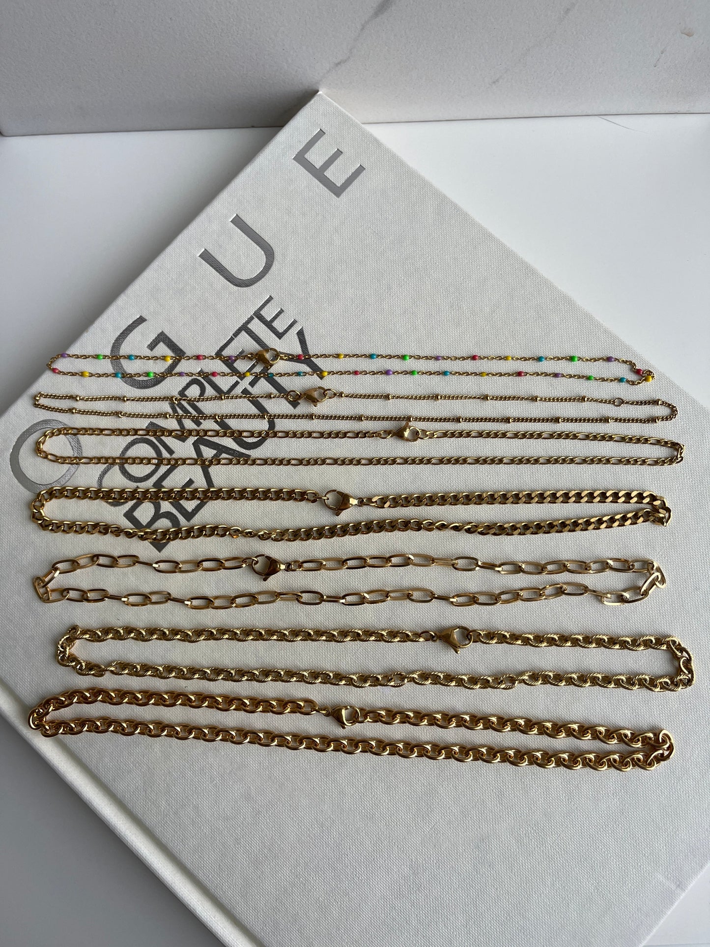 6mm cable chain gold bracelet