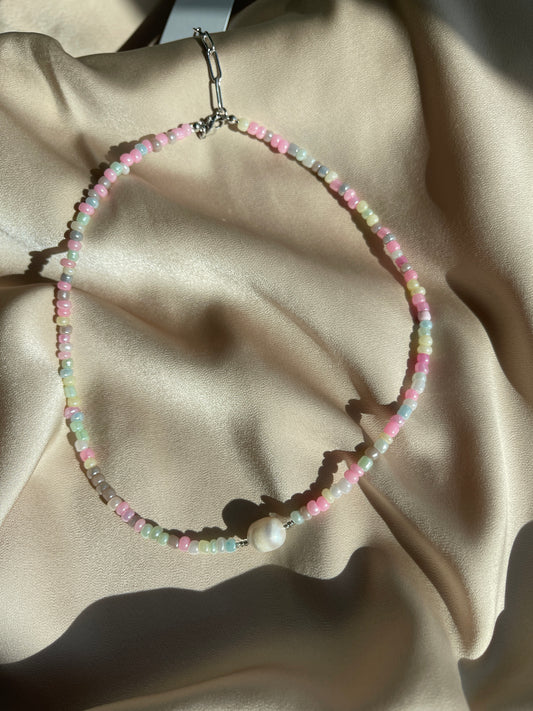 Haisley Pearl Beaded Necklace