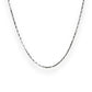 2mm venetian chain silver necklace