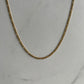 3mm figaro chain gold necklace