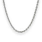 5mm cable chain silver necklace