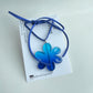 Blue Margarita Flower Necklace