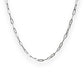 4.2mm paperclip silver chain necklace