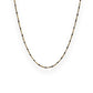 Black enamel chain gold 
necklace