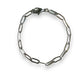 4.2mm cable chain silver bracelet