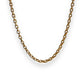 6mm cable linked chain gold necklace