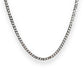 5mm Cuban link chain silver necklace