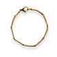 3.1mm satellite chain gold bracelet