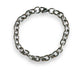 6mm cable linked chain silver bracelet