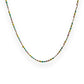 Pastel enamel chain gold 
necklace