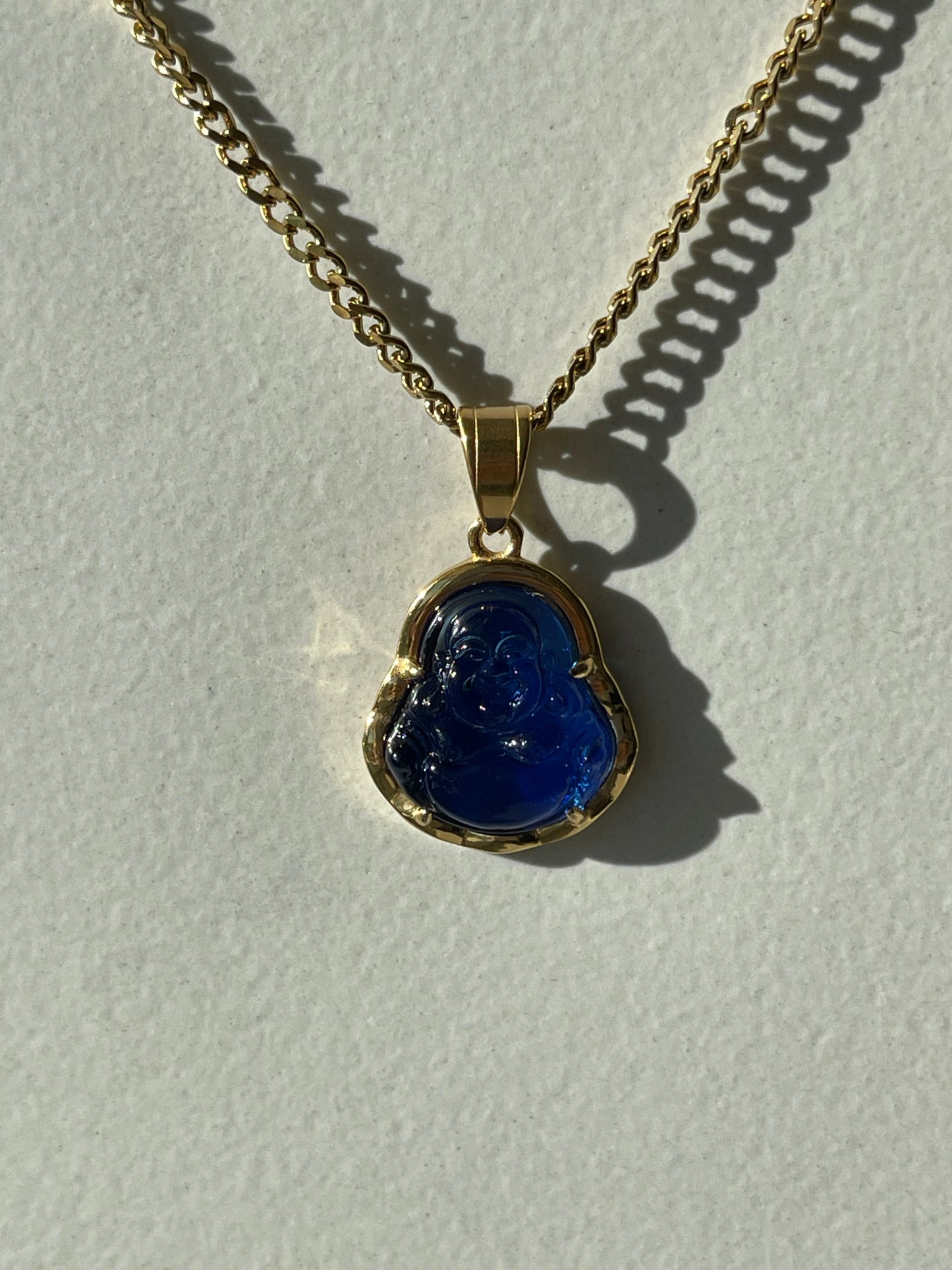 Royal Blue Buddha Necklace