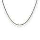 3mm curb chain silver necklace