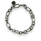 10mm figaro chunky chain silver bracelet