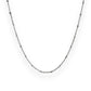 2.5mm satellite chain silver necklace