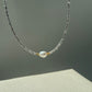 Hailey Clear Seed Beaded Choker Necklace