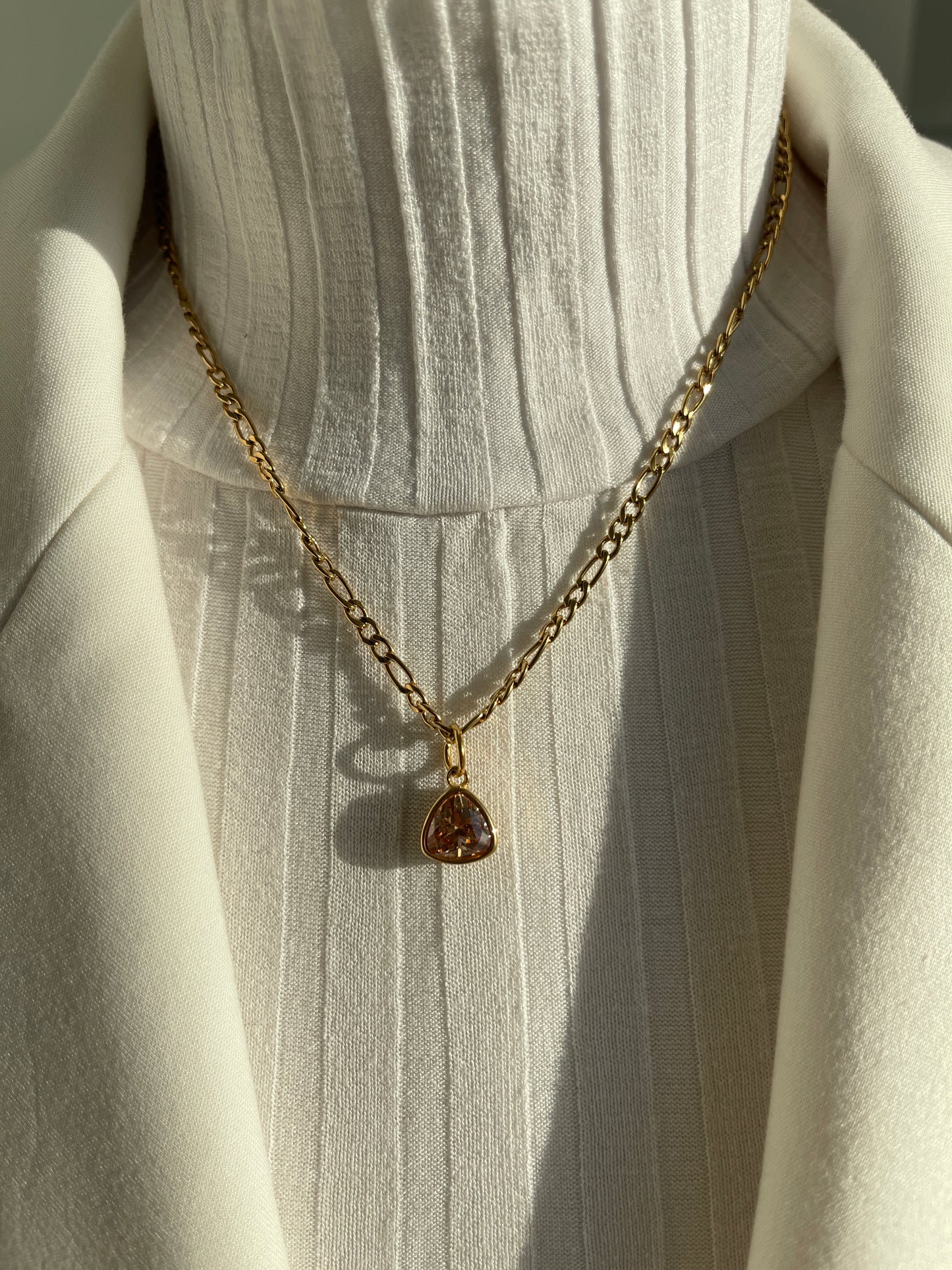 Champagne Gemstone Necklace