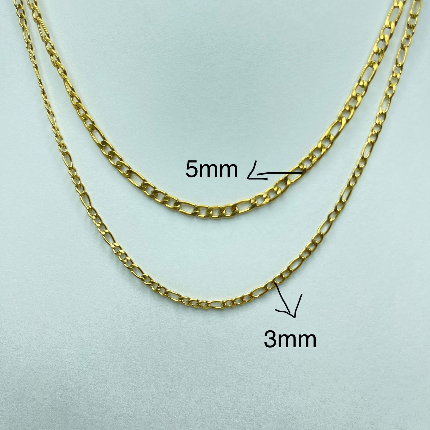 Marion 3mm Figaro Chain Necklace