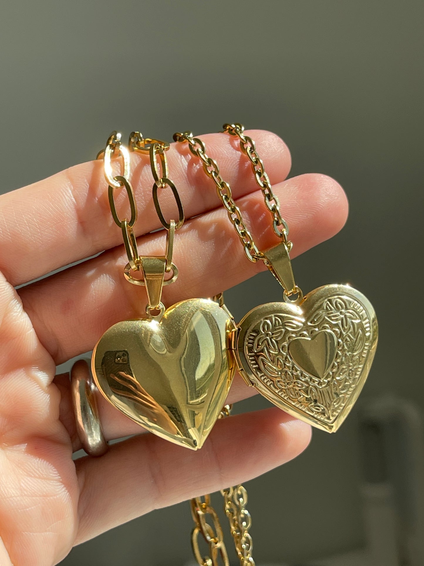 Nova Heart Lock Gold Chain Necklace